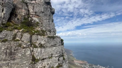 View from Table Mountain Cable car, South Africa. Video stock 336648201