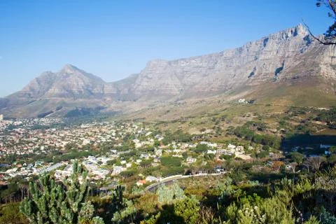 View at table mountain, cape town Stock Photos