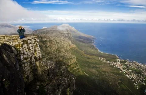 View from table mountain, cape town Stock Photos