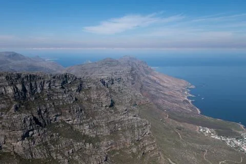 View from Table Mountain, Cape Town, South Africa Foto stock