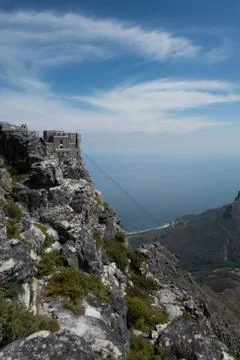 View from Table Mountain, Cape Town, South Africa Foto stock