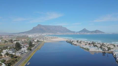 A view of Table Mountain . Stock Photos
