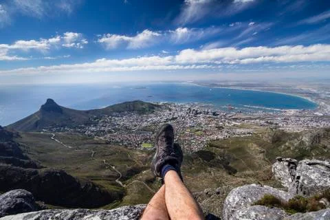View from table mountain Stock Photos