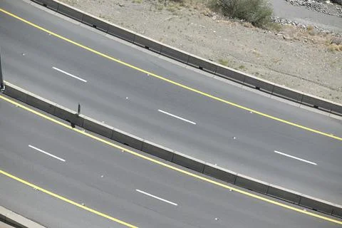 View of the Taif highway 库存照片