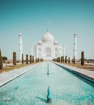The view of Taj Mahal. 写真素材