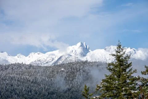 A view of Tantalus Range. Stock Photos