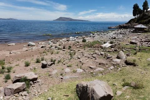 View from Taquile Stock Photos
