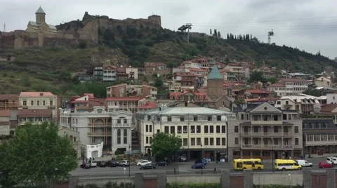 View to Tbilisi City Stock Footage 63303913