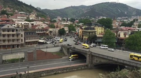 View to Tbilisi City Stock Footage 63303947