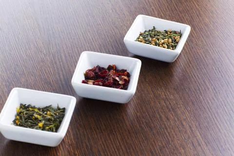 View of tea leaves Stock Photos