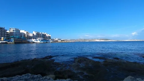 The view of teh ocean from Malta 動画素材 99008158