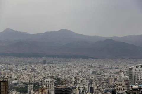 View of Tehran City, IRAN Stock Photos