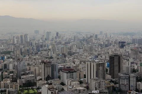 View of Tehran City, IRAN Stock Photos