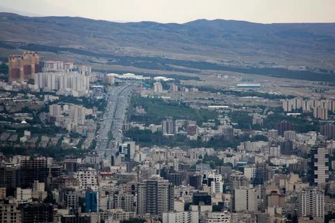 View of Tehran City, IRAN Stock Photos