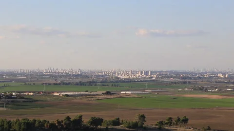 View of the Tel-Aviv away Stock Footage 57900398