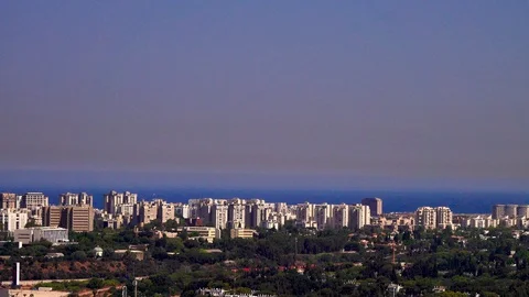  view to Tel Aviv Israe Stock Footage 130101583
