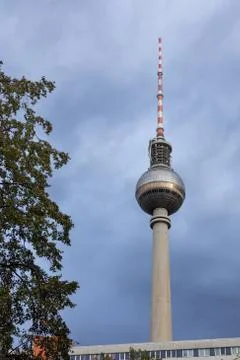 View of the television tower Stock Photos