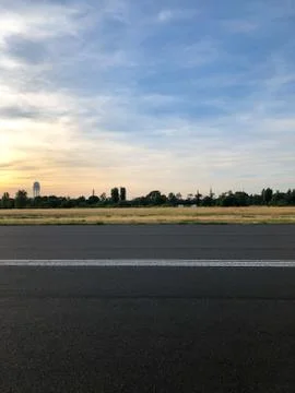 View from Tempelhofer Feld Stock Photos