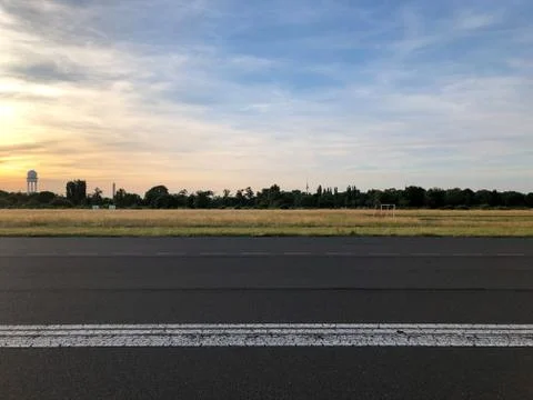 View from Tempelhofer Feld Foto stock
