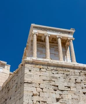 View of the Temple of Athena Stock Photos