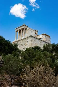 View of the Temple of Athena Stock Photos