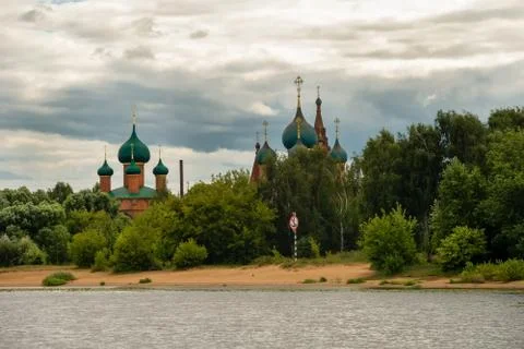 View of the Temple complex in Korovniki Stock Photos