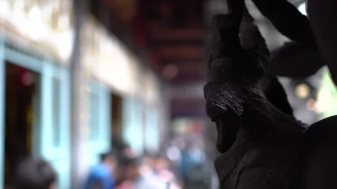 The view of temple. Video stock 100516078