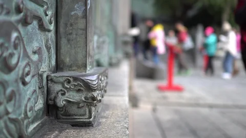 The view of temple. Video stock 100519471