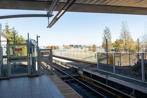 View of Templeton SkyTrain Station Stock Photos