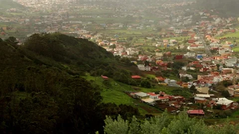 View on tenerife from the anaga mountain range 4k 25fps video Stock-Footage 301389718