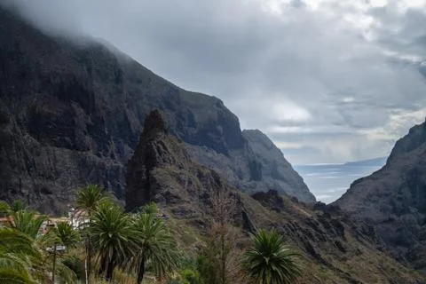 View on Teno mountains Stock Photos