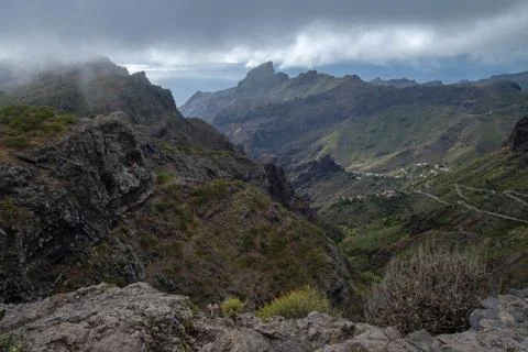 View on Teno Mountains Foto stock