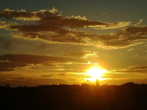View from teracce by sunrise Stock Photos