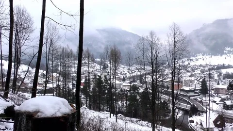 View of Terchova from Oblaz. 스톡 동영상 83151258