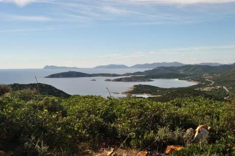 View of Teulada coast Stock Photos