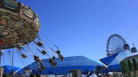 View of the Texas State Fair in 2017 Video stock 81195534