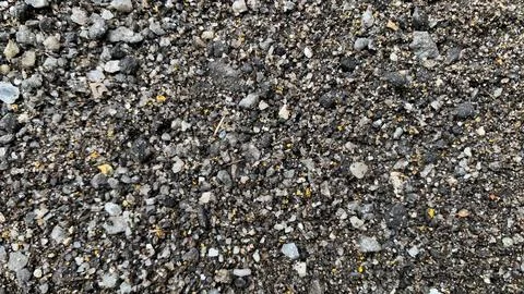 View of texture the dark gray and white scree on street. Foto stock