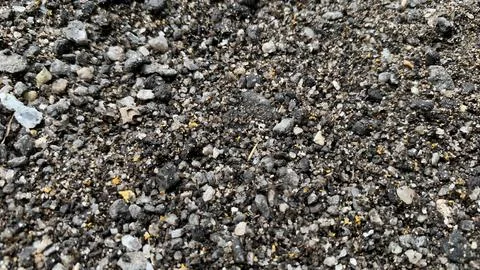 View of texture the dark gray and white scree on street. Stock Photos