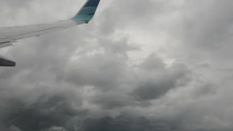 A view of thick clouds  Stock Footage 198992129