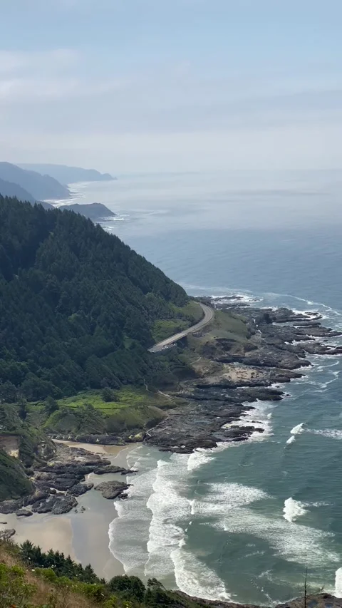 View of Thor's Well Stock Footage 281591380