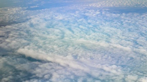 View through an Airplane window. Aircraft wing sky and land 스톡 동영상 112801617