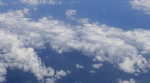 View through an airplane window Stock Footage 36646936