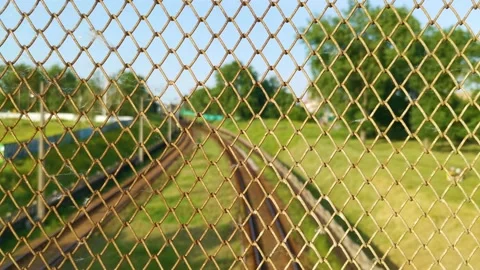 View through the metal grid Stock Footage 132708443