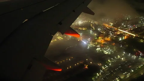 Night Plane Window Stock Footage Royalty Free Stock Videos Pond5