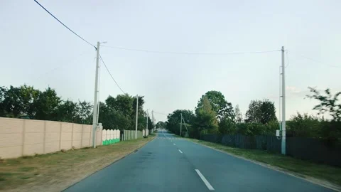 View through rear windshield windscreen of car in motion, back glass screen Видео 268427789