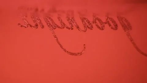 View through a red bottle Stock Footage 319355422