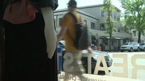 View through window (1 of 2) Stock-Footage 19701459