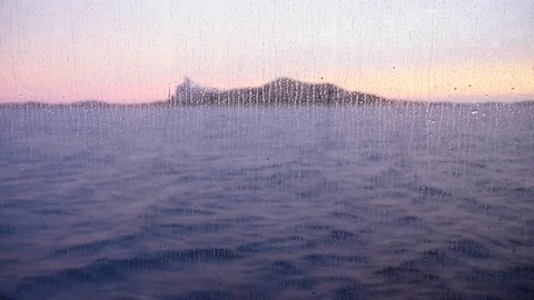 View Through The Window Of A High-Speed Motor Boat Video stock 114822996