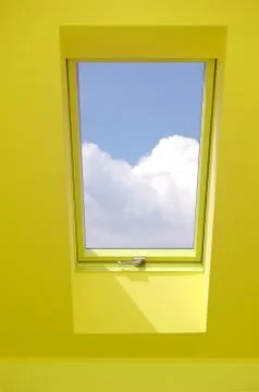 View through the window. Stock Photos