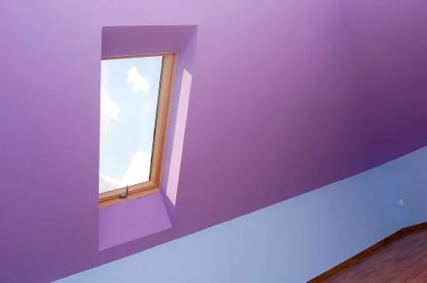 View through the window. Stock Photos